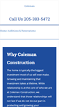 Mobile Screenshot of colemanconstruction.net